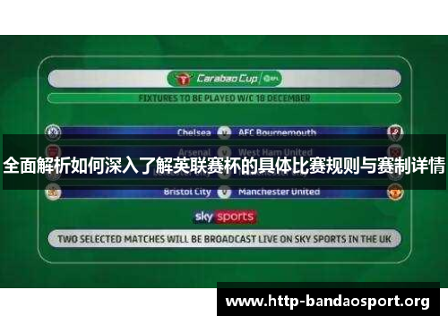 全面解析如何深入了解英联赛杯的具体比赛规则与赛制详情 全面解析如何深入了解英联赛杯的具体比赛规则与赛制详情